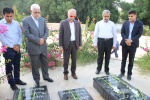 برگزاری آئین عطر افشانی و غبارروبی مقبره مطهر شهدای گمنام استان بوشهر توسط معاون نظارت و سنجش دانشگاه جامع علمی کاربردی