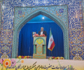 سخنرانی رییس دانشگاه جامع علمی کاربردی استان بوشهر پیش از خطبه های نماز جمعه شهر بوشهر