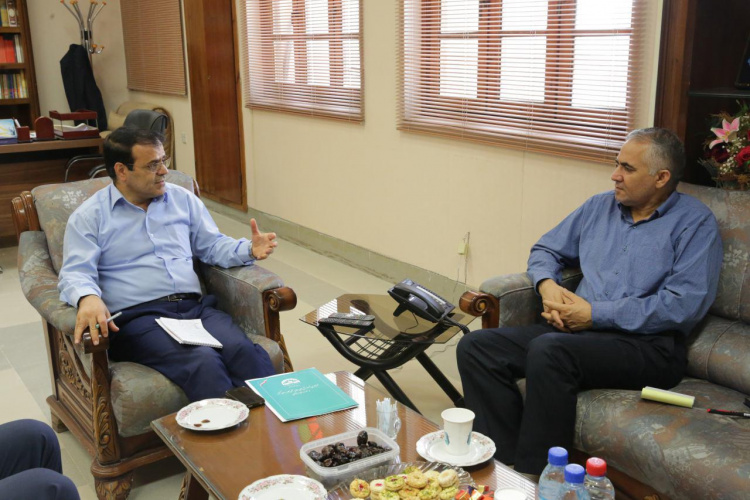 دیدار دکتر اسکندری سرپرست واحد استانی با دکتر حقیقی معاون سیاسی امنیتی استانداری بوشهر 