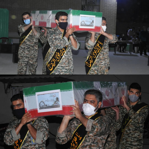 اجرای نمایش میدانی و تشییع نمادین شهید گمنام به مناسبت هفته دفاع مقدس