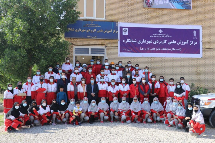 مانور مقابله با زلزله به مناسبت هفته ایمنی و زلزله توسط مرکز آموزش علمی کاربردی شهرداری شبانکاره برگزار شد