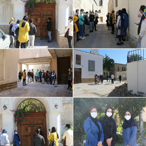 بازدید علمی اساتید و دانشجویان مرکز آموزش علمی کاربردی سازمان همیاری شهرداری های استان بوشهر  از بافت قدیمی و تاریخی بوشهر