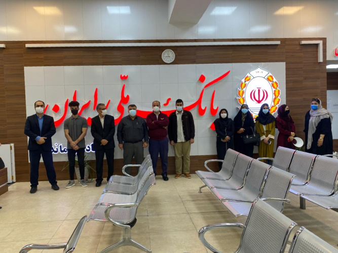 بازدید علمی دانشجویان رشته حسابداری مرکز پلیمر از بانک ملی شعبه گلشن بوشهر