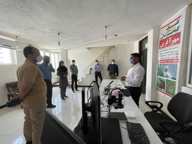بازدید از هسته های نوآور مرکز تنگستان  با حضور مسئولین قرارگاه علم و فناوری بنیاد احسان ستاد اجرایی فرمان امام (ره)