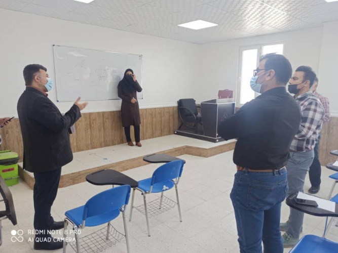 بازدید نظارتی سرزده از برگزاری کلاس های حضوری مراکز آموزش علمی کاربردی شهرستان بوشهر