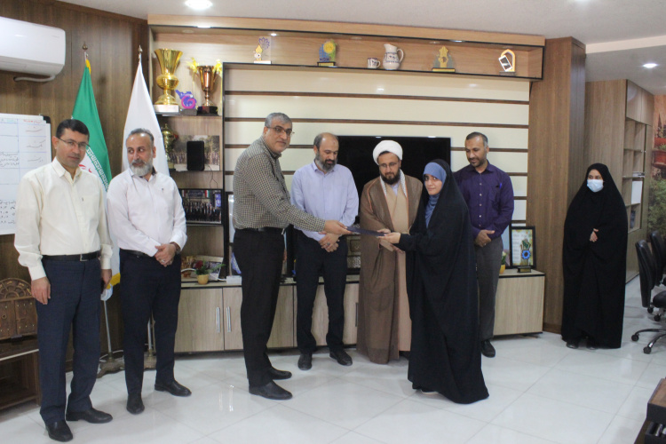 معارفه مسئول جدید حوزه بسیج دانشجویی دانشگاه جامع علمی کاربردی واحد استان بوشهر